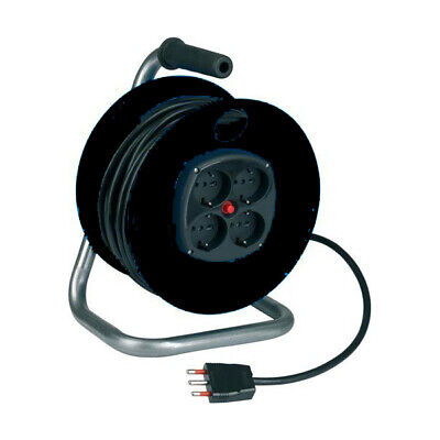 ROSI CR14254RK Avvolgicavo ECO 4 Prese Schuko 25 Metri H05VV-F 3G1,5 230V