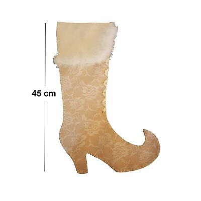 Calza Artigianale di Pizzo VUOTA 45 cm Befana Epifania calze hempty stocking