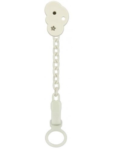 CHICCO Catenella EasyClip Nuvola | All You Can Clip, Catenena Portaciuccio, Morbide Clip per Bambino Adatta a Succhietti con Anello e Succhietto con Bottone