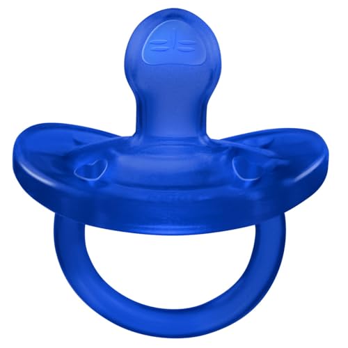 PhysioForma Ciuccio in Silicone 16 - 36 Mesi, Set di Gommotti Morbidi e Delicati, Supportano la Respirazione Fisiologica e Favoriscono il Corretto Sviluppo della Bocca, Azzurro
