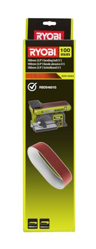 Ryobi RBDS4601G Levigatrice a Nastro e a Disco con Motore ad Induzione da 375W, Diametro Disco 150mm, Dimensione Nastro 100x914mm, Levigatrice con Canale di Aspirazione Laterale