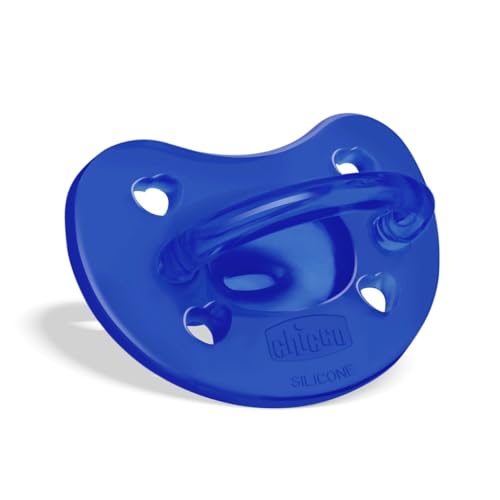 PhysioForma Ciuccio in Silicone 16 - 36 Mesi, Set di Gommotti Morbidi e Delicati, Supportano la Respirazione Fisiologica e Favoriscono il Corretto Sviluppo della Bocca, Azzurro