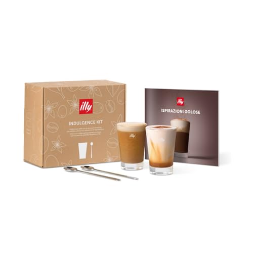 illy COLLECTION Kit Indulgence 2 Glasses 170ml + 2 Spoons + Recipe Book