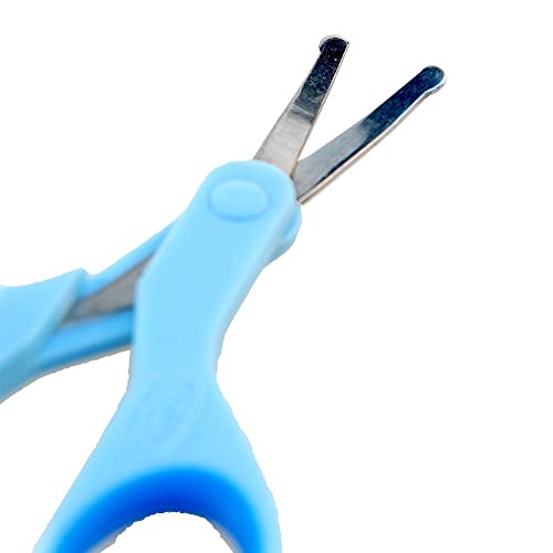 Chicco Forbicine Unghie per Neonati e Bambini, Forbicine in Acciaio Inox con Lame Ricurve e Punte Arrotondate, Cappuccio Protettivo, Impugnatura in Gomma Antiscivolo - Accessori Neonato 0+ Mesi