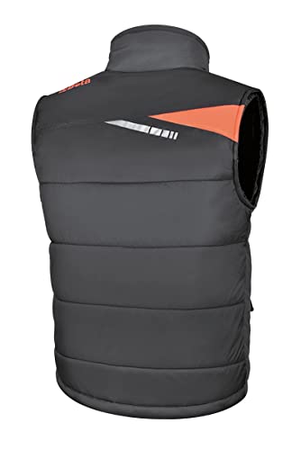 TAILLE GILET MULTI-POCHES NOIR-GRIS. L