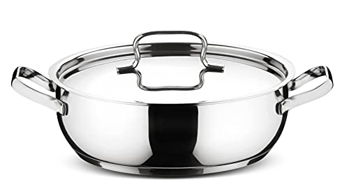 Lagostina Sfiziosa Set di Pentole Induzione, Gas e Forno in Acciaio Inox 18/10, 24 Pezzi, Fondo Lagoseal Plus, con 5 Casseruole, 3 Pentole, Bollilatte, 8 Coperchi, 7 Utensili Cucina