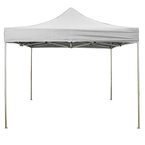 EverGreen Gazebo richiudibile 3x3 m pieghevole telo bianco in PVC 100% impermeabile 9006