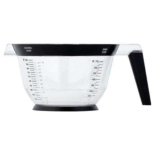 GHIDINI | Caraffa Trasparente 1.8L Graduata con Scale di Peso della Collezione Iginio Massari