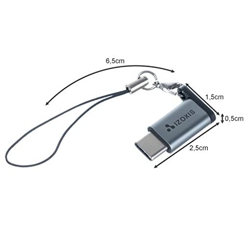 Izoxis Adattatore USB tipo C a Micro USB 2 ricarica trasferimento dati 18933
