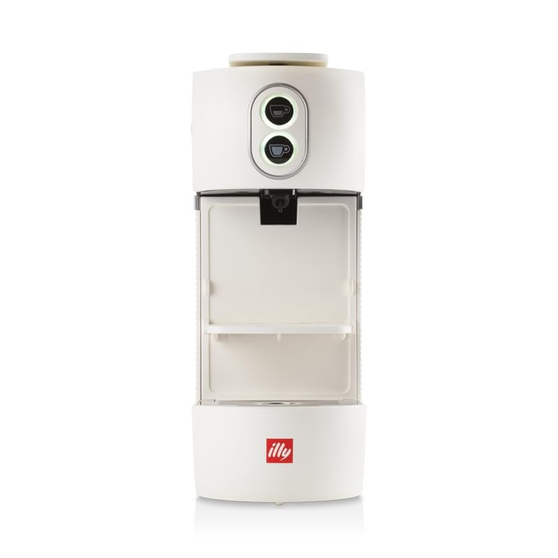 illy Nuova Macchina da Caffè a Cialda ESE 44 mm Filtro Carta 1000 ml, Colore Bianco