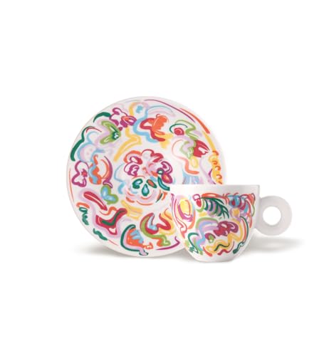 Illy Art Collection Sol Calero | 25369 Un Set da 2 Tazze Cappuccino, Numerate e Firmate dall'artista