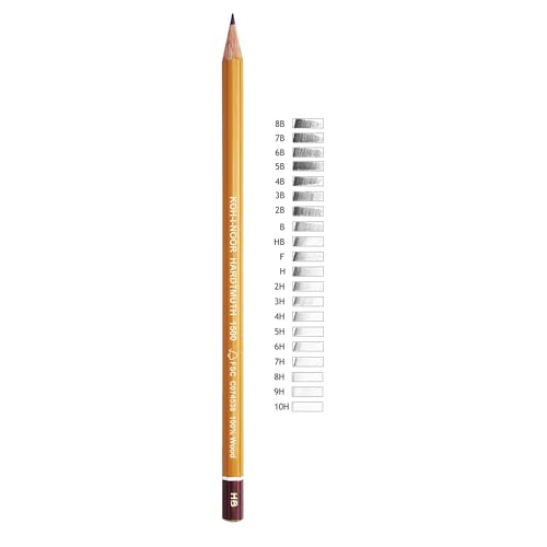 KOH-I-NOOR HARDTMUTH 12 Matite 1500 7B Matita Professionale Eco-Wood Per Artisti