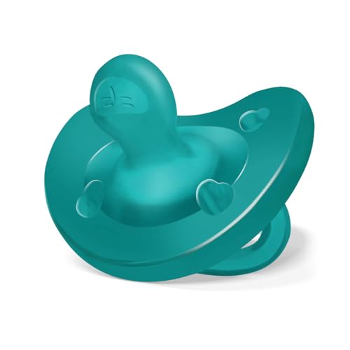 PhysioForma Ciuccio in Silicone 16 - 36 Mesi, Set di Gommotti Morbidi e Delicati, Supportano la Respirazione Fisiologica e Favoriscono il Corretto Sviluppo della Bocca, Azzurro
