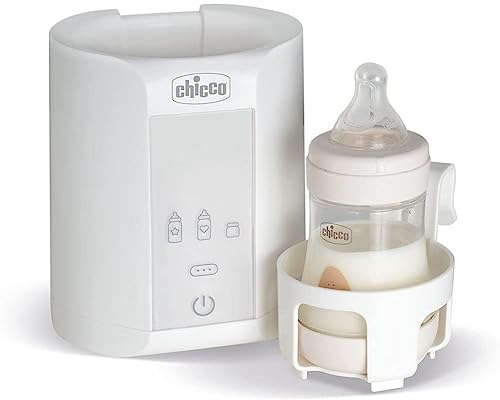 Chicco Scaldabiberon Neonato E Scalda Pappa Con Tre Programmi E Spegnimento Automatico, Bianco, 14 x 14 x 17.5 cm; 481 grammi