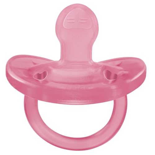 PhysioForma Ciuccio in Silicone 16 - 36 Mesi, Set di Gommotti Morbidi e Delicati, Supportano la Respirazione Fisiologica e Favoriscono il Corretto Sviluppo della Bocca, Rosa