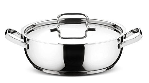 Lagostina Set of Induction, Gas and Oven Cookware in 18/10 Stainless Steel, 13 Pieces, Triple Layer Lagoseal Plus Bottom, Cookware Set with 4 Saucepans, 2 Saucepans, 4 Lids, 3 Kitchen Utensils