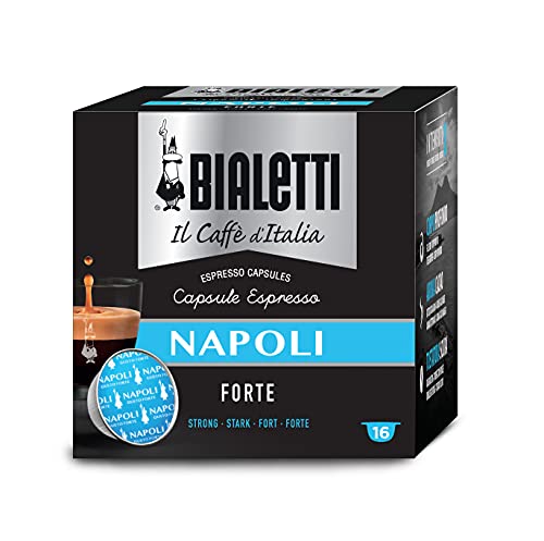 Bialetti Caffè d'Italia Napoli Espresso Bar, Intensità 10, Confezione da 16