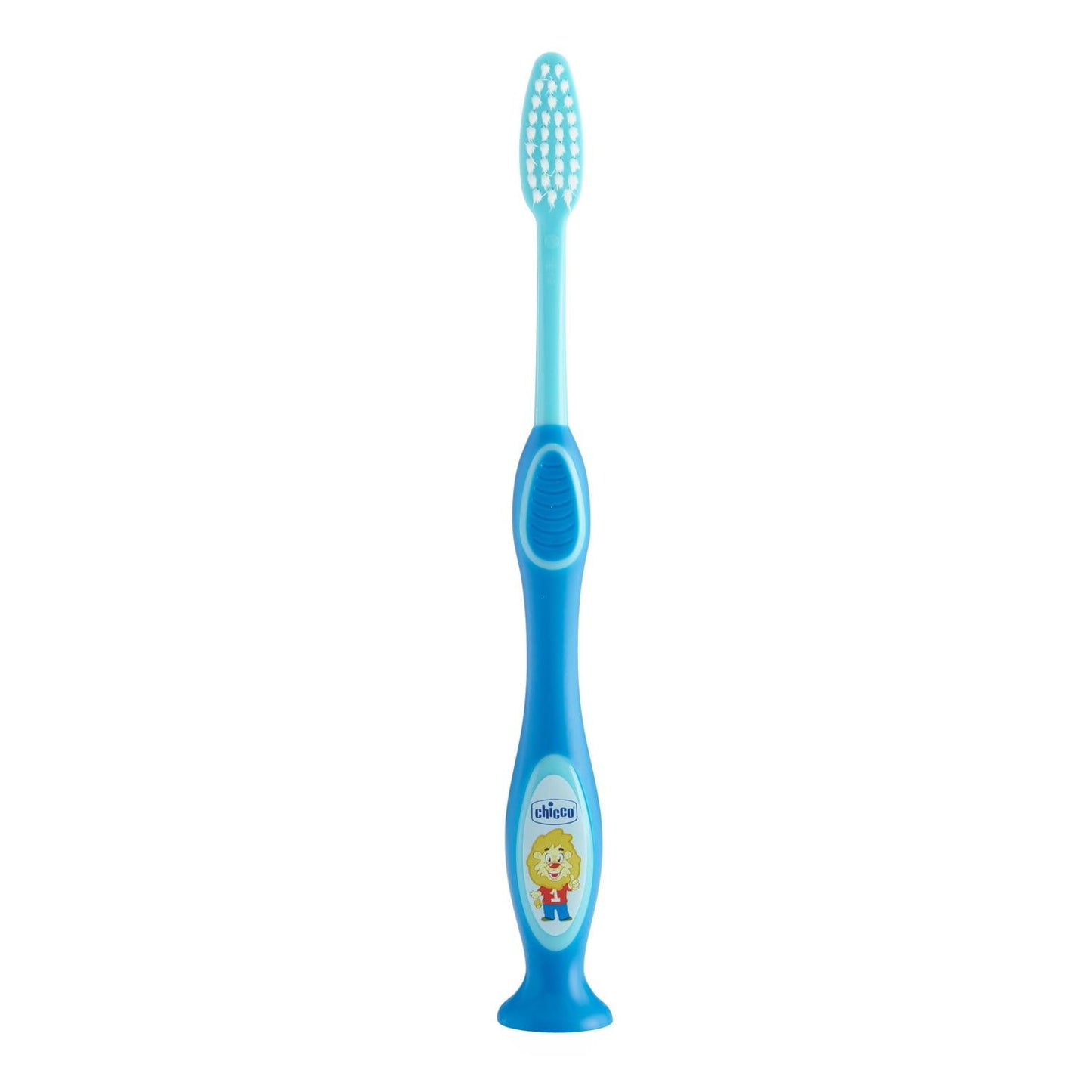 Chicco Spazzolino Da Denti, Con Setole Fini, Spazzolino Per Bambini, Spazzolino Delicato, Testina Con Pulisci Lingua, Ergonomico Con Presa Antiscivolo, Colori assortiti, Bimbo, 3-6 Anni