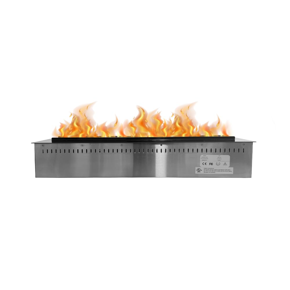 Divina Fire Camino Elettrico a Vapore Acqueo 3D App bruciatore Inserto da Incasso 75 PRO-Line