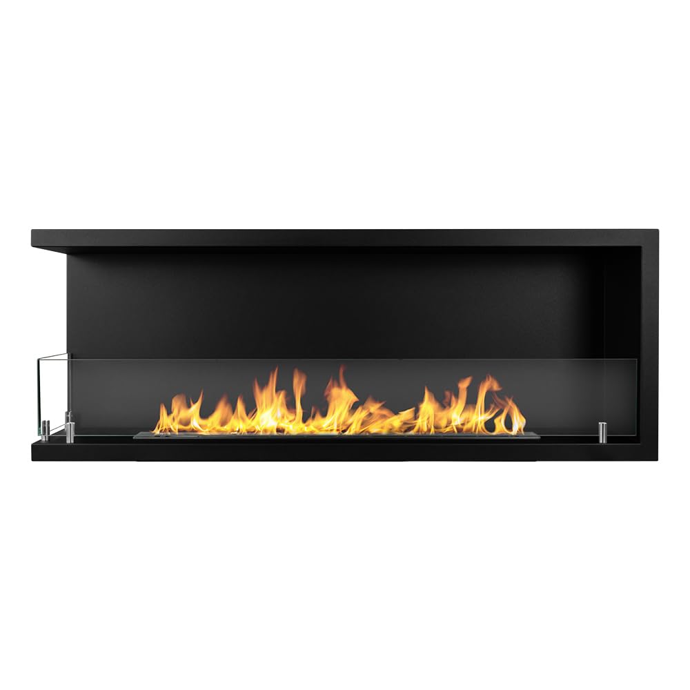 Divina Fire Camino a bioetanolo da Incasso ad Angolo biocamino angolare 120x45 SUTRI 120 SX