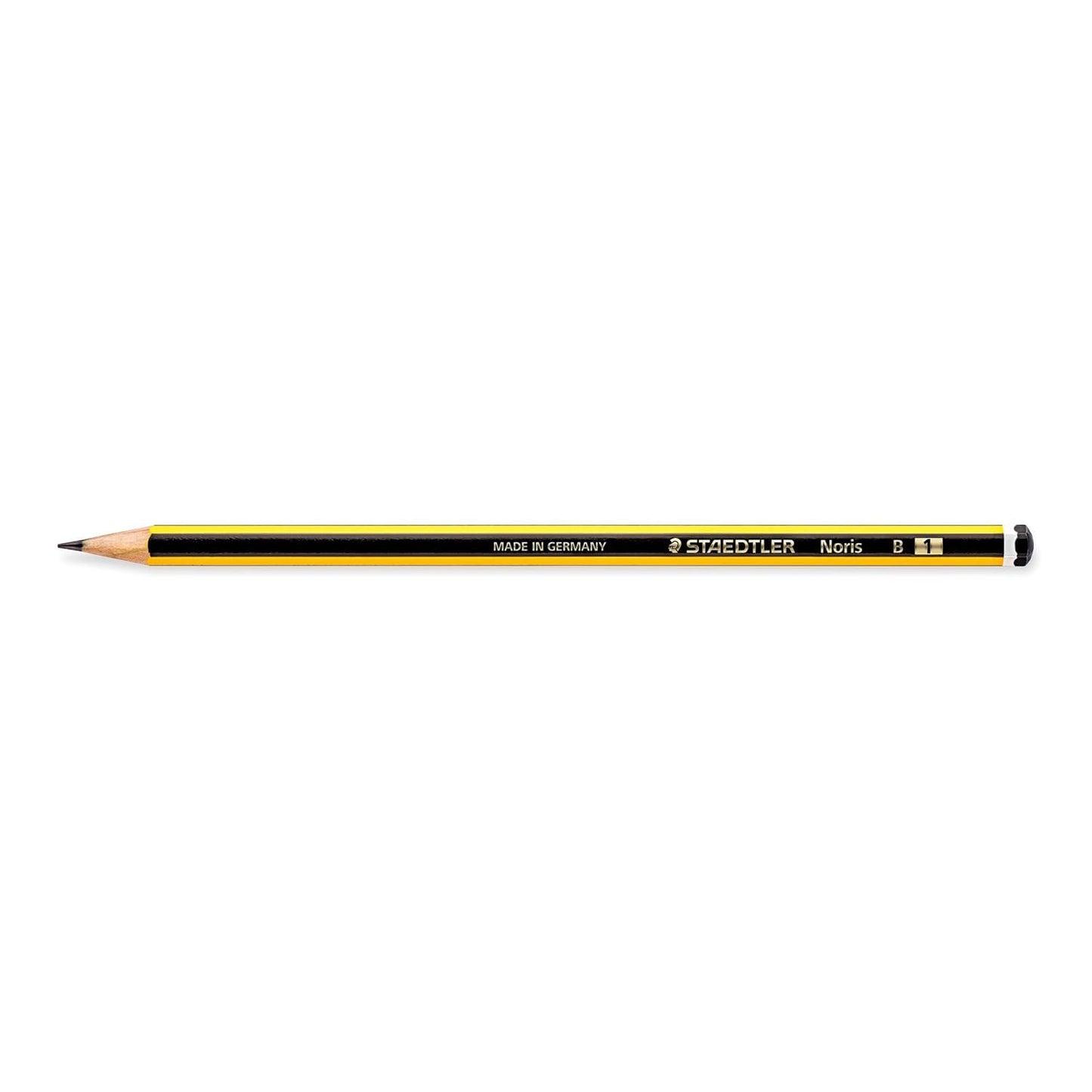 Staedtler Noris - Crayon graphite B, Noir, Jaune, 1 pièce
