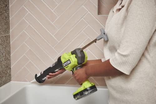 Ryobi RCG18-0 Pistola per Cartucce 18V, Batteria Non Inclusa, con Sgancio Manuale e Regolazione a 6 Velocità, Pressione fino a 225 kg / 2.225 N
