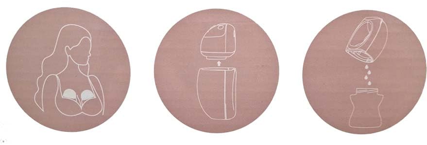 Chicco | Tiralatte indossabile Doppio Senza Fili Ricaricabile Tramite USB-C | Estrae Latte Senza l'uso delle Mani