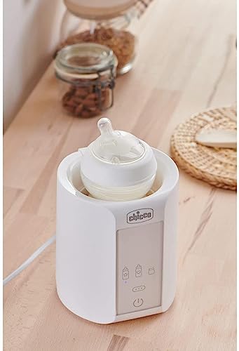 Chicco Scaldabiberon Neonato E Scalda Pappa Con Tre Programmi E Spegnimento Automatico, Bianco, 14 x 14 x 17.5 cm; 481 grammi