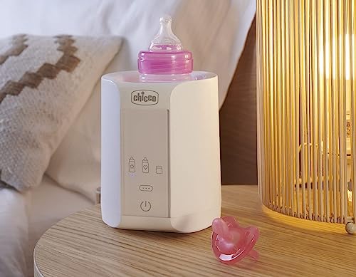 Scaldabiberon Portatile Da Viaggio E Scaldapappa Con Tre Programmi E Spegnimento Automatico, Bianco, 14 x 14 x 17.5 cm; 820 grammi