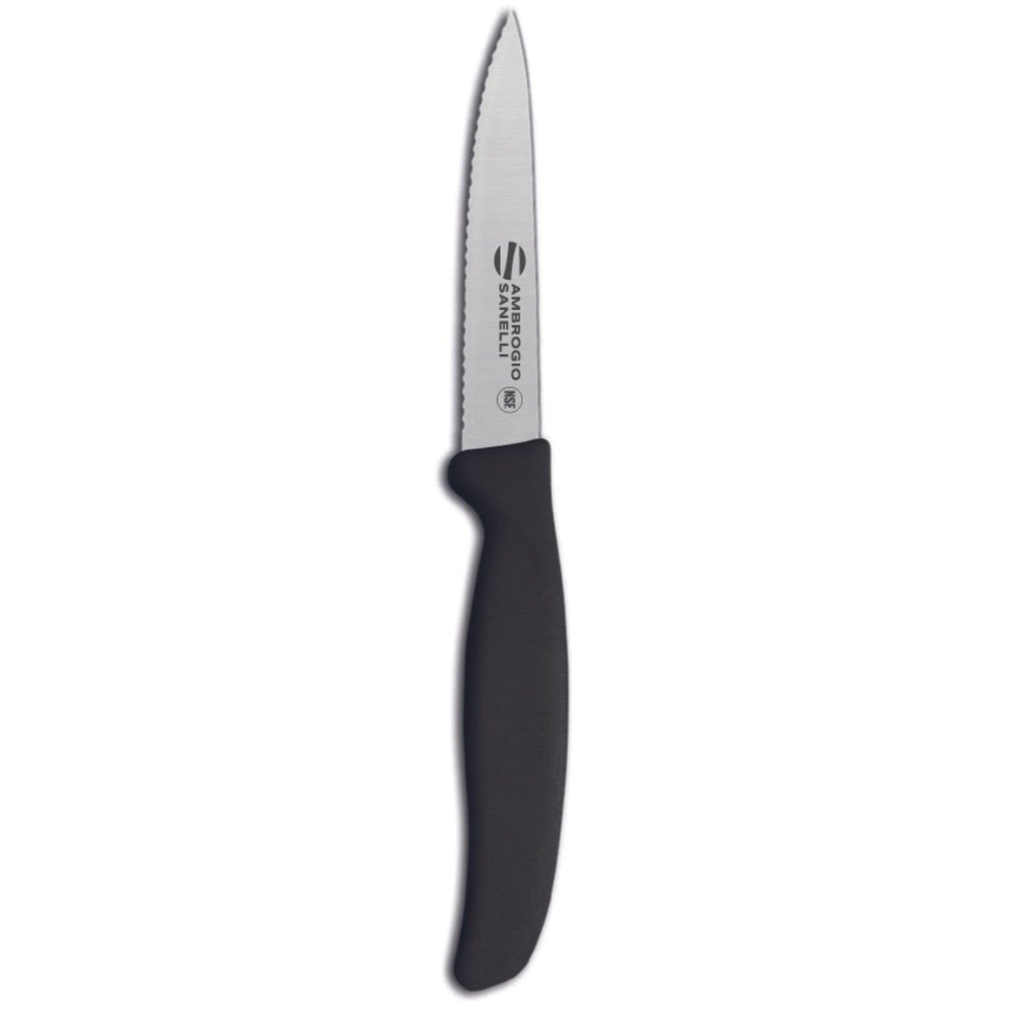 Sanelli Ambrogio, Set 3 Spelucchini, Coltelli da Cucina in Acciaio NitroB, Affilatura Laser, con Manico Ergonomico SEBS, Lavabili in Lavastoviglie, Certificati MOCA e Garantiti a Vita, Made in Italy