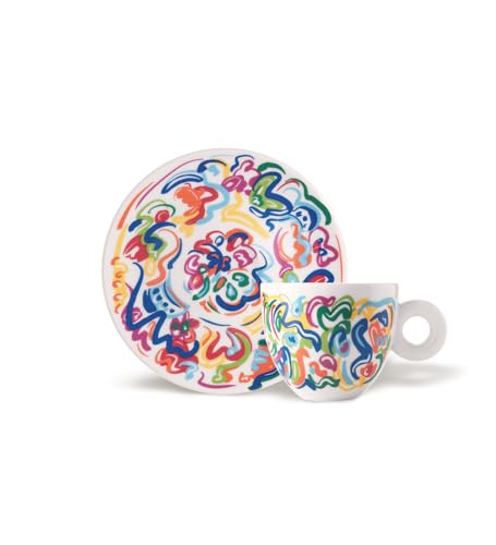 Illy Art Collection Sol Calero | 25369 Un Set da 2 Tazze Cappuccino, Numerate e Firmate dall'artista