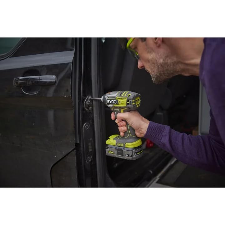 Ryobi R18IDBL-0 Avvitatore ad Impulsi Brushless a Batteria 18V ONE+, Batteria non Inclusa, con 3 Livelli di Potenza, per Serrare e Rimuove Elementi di Fissaggio