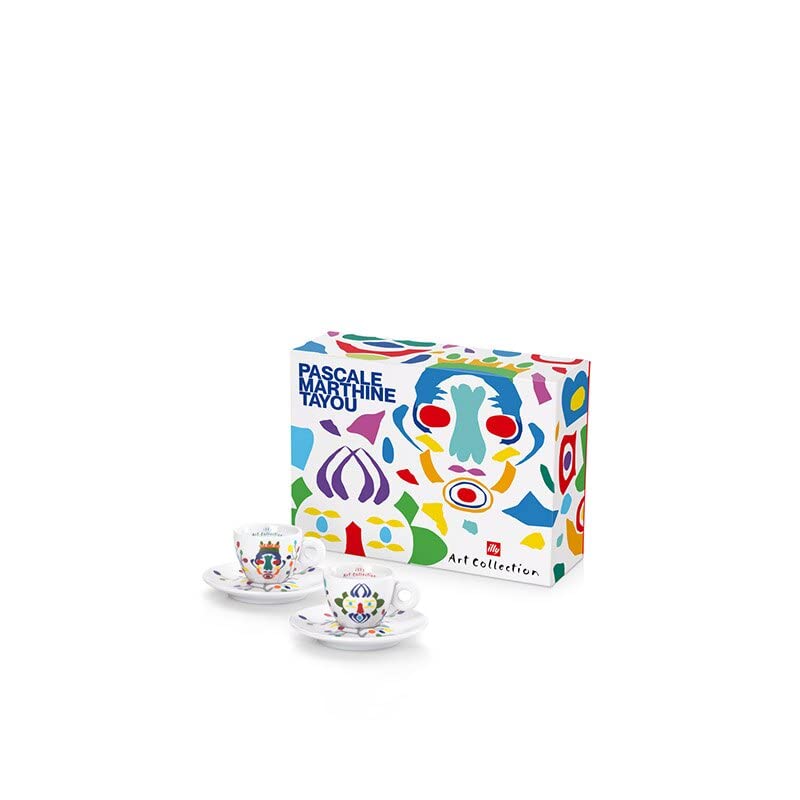 illy Art Collection Pascale Marthine Tayou 2 Tazze da Caffè Espresso Numerate Firmate