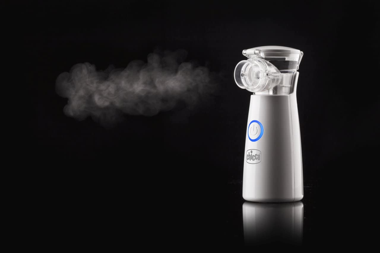 Chicco 11481000000 Aerosol Micro Air Mesh, Nebulizzatore Tascabile, Silenzioso e Compatto, Portatile