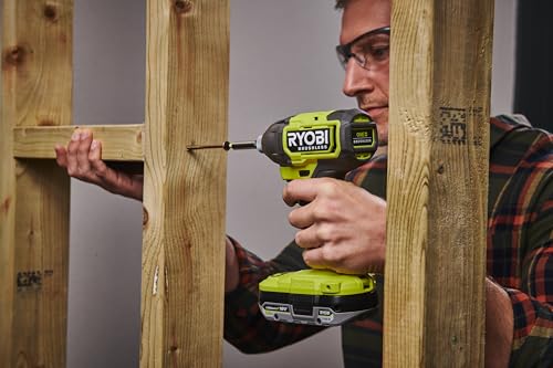 RYOBI RID18BL-0 Avvitatore ad Impulsi Brushless 1/4" a Batteria 18V ONE+, Batteria non Inclusa, 4 Velocità, 4.000 Colpi al Minuto, Coppia 300 Nm