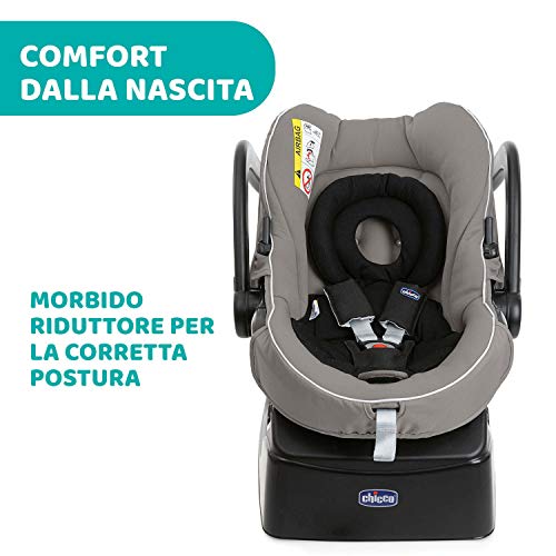 Chicco Trio Activ3 Passeggino Trio 3In1 Sistema Modulare Con Car Kit, Passeggino 3 Ruote, Navicella Neonato E Seggiolino Auto Gruppo 0+, Con Chiusura Pieghevole, Beige, 113 x 121.5 x 64 cm, 23.2 Kg