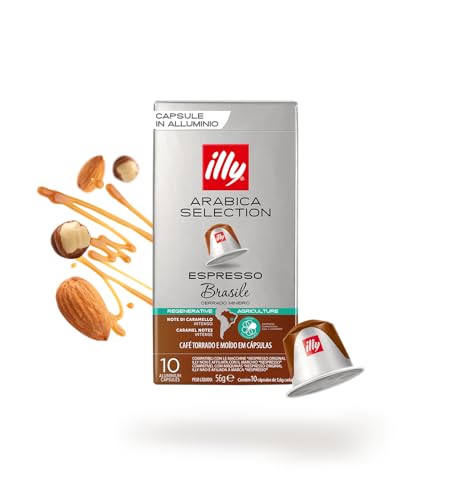 ILLY 100 Capsule Compatibili Nespresso Brasile Cerrado Mineiro 10 Confezioni da 10 Caffè Arabica Selection