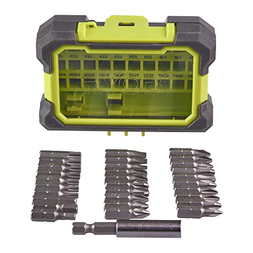 Ryobi Set di 31 punte speciali per cacciavite a percussione, 25 mm