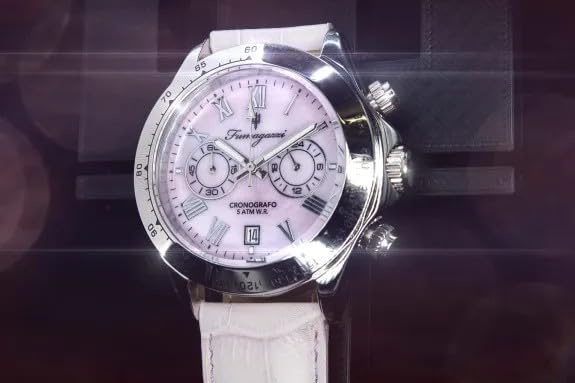 Generico FU124 Orologio da Polso Fumagazzi - MonaAmour ø 39 mm, Cinturino Vera Pelle Rosa, Movimento cronografo, Water Resistant 5 ATM