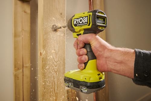 RYOBI RID18BL-0 Avvitatore ad Impulsi Brushless 1/4" a Batteria 18V ONE+, Batteria non Inclusa, 4 Velocità, 4.000 Colpi al Minuto, Coppia 300 Nm