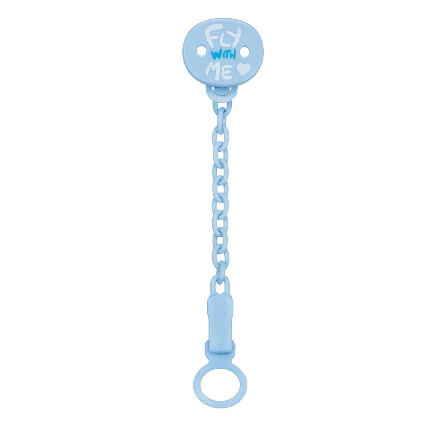 Chicco All You Can Clip, Catenella Portaciuccio, Morbide Clip Portaciuccio per Bambino, Morbida Catenella, Neonato, Azzurro