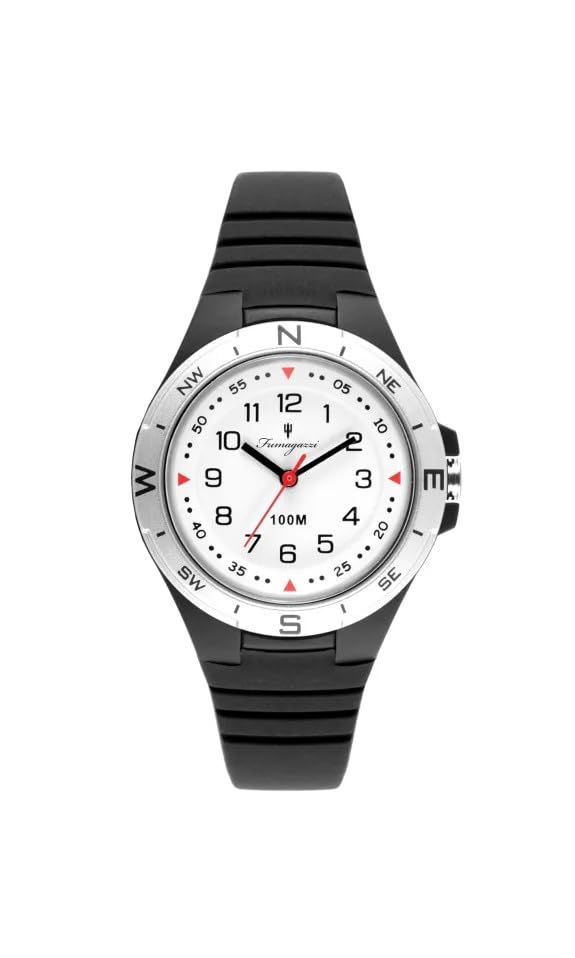 Generico FU215 Orologio da Polso Fumagazzi - ErPupo, ø 34 mm, Cinturino in Silicone Nero, Movimento al Quarzo, Water Resistant 10 atm