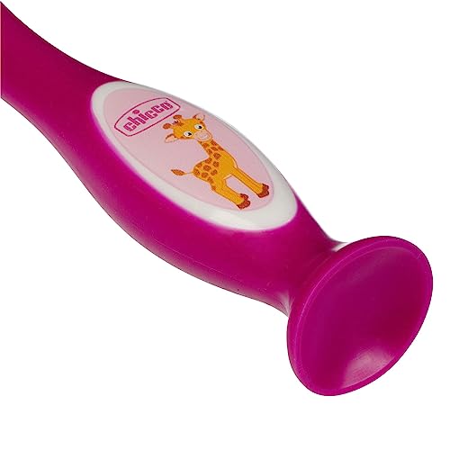 Chicco Spazzolino Da Denti, Con Setole Fini, Spazzolino Per Bambini, Spazzolino Delicato, Testina Con Pulisci Lingua, Ergonomico Con Presa Antiscivolo, Colori assortiti, Bimba, 3-6 Anni