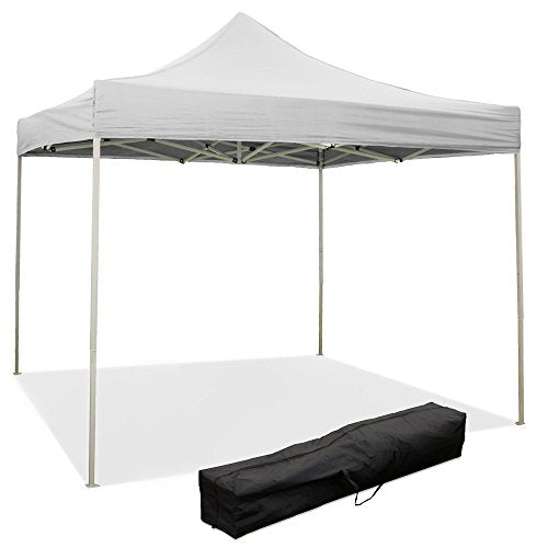 EverGreen Gazebo richiudibile 3x3 m pieghevole telo bianco in PVC 100% impermeabile 9006