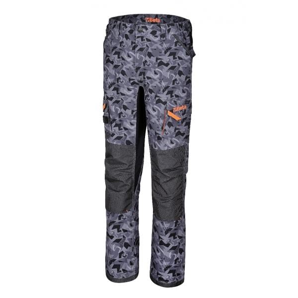 BETA 7818CM Pantalon de travail élastique 260 grammes Toile de travail Camouflage Homme Multipoches | Résistant et effet camouflage (M)