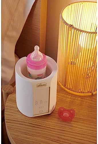 Chicco Scaldabiberon Neonato E Scalda Pappa Con Tre Programmi E Spegnimento Automatico, Bianco, 14 x 14 x 17.5 cm; 481 grammi