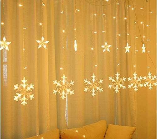 Rideau lumineux 138LED - blanc chaud 31V KŚ11326 marque Iso Trade