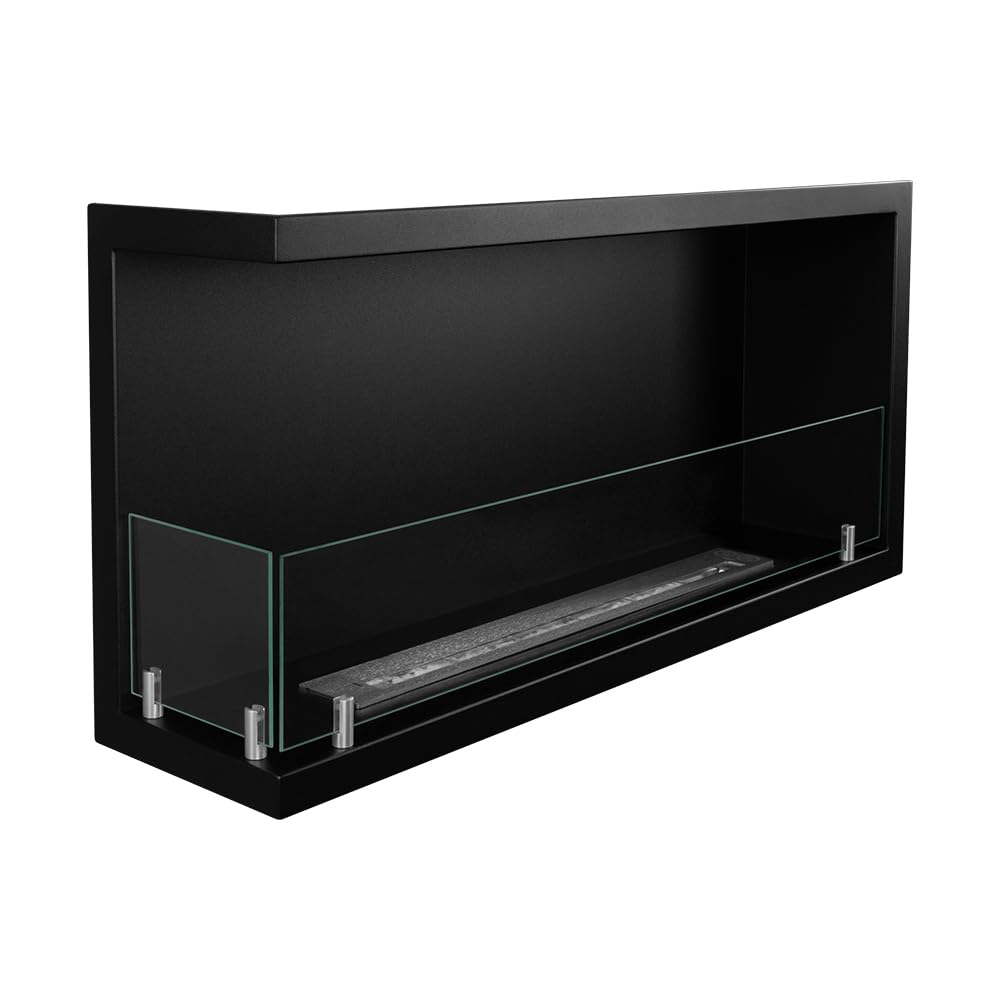 Divina Fire Camino a bioetanolo da Incasso ad Angolo biocamino angolare 90x45 SUTRI 90 SX