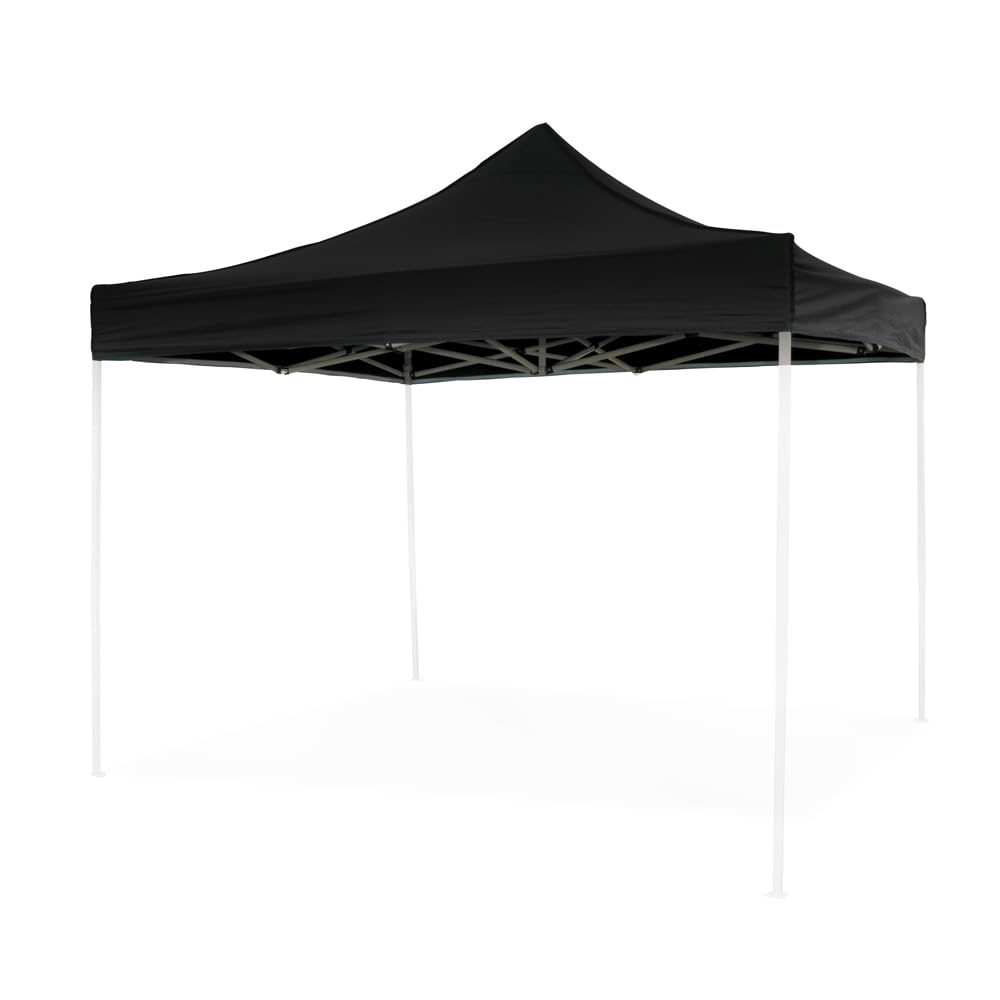 DIVINA GARDEN Telo Laterale 3x2mt Nero Impermeabile di Ricambio per Gazebo richiudibile