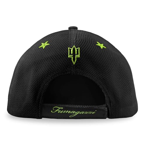 Carpe Diem Shop FUMAGAZZI | Berretto Cappello con Visiera Combo “SquadraCorse” NeroVerde Tema carbonio